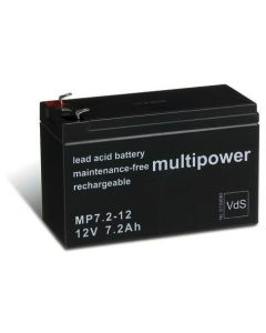 Multipower 12V - 7,2Ah (4.8 mm)
