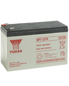 NP7-12FR Yuasa Blybatteri (flamskyddad box)