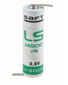 SAFT LS14500 / CR-SL760 / AA - Litium-specialbatteri - 3.6V - med lödfanor (1 st.)