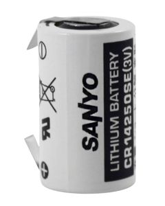 SANYO CR14250SE- 1/2AA Batteri med lödfanor (C-form) (1 st.)