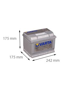 Varta D21 - 12V 61Ah (Bilbatteri)