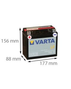 Varta 518 902 026 - 12V 18Ah (Motorcykelbatteri)