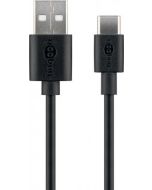 USB-C Lade- og Sync Kabel Goobay -  2m