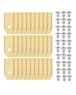 30x Knivar till Husqvarna Automower / Gardena / Navimow / Greenworks Optimow - Titanbelagt stål inkl. Skruvar - Japcell