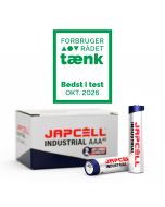 Japcell Industrial AAA/LR03 alkaliska batterier – 40 st.