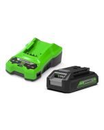 Greenworks GSK24B2 Startpaket, Batteri och Laddare, 24 V, 2 Ah