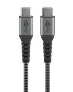 Goobay Anslutningskabel USB-C - Svart-Grå - 0,5m