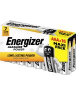Energizer Alkaline Power AAA / E92 batterier (16 st. förpackning)