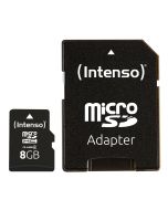 Intenso® 8 GB Micro SD-minneskort Inkl. adapter