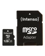 Intenso® 128 GB Micro SD-minneskort Inkl. adapter, Class 10