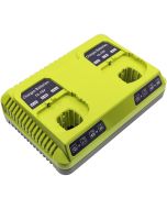 Batteriladdare för 2 st. Ryobi 12-18V Li-ION / Ni-MH / Ni-CD batterier
