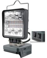 LED spotbelysning 800–1800 lumen för Makita 18V batteri