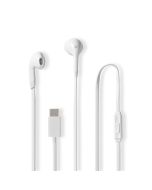 Nedis kablede in-ear-hörlurar med USB-C-kontakt – Vit