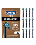 Oral-B Pro CrossAction tandborsthuvuden 12 stk. - sort