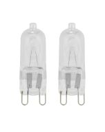 Eveready G9 ugnslampa 40W (320lm), 2800K, Varmvit, 2 st - Kan användas upp till 300°C