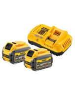 DeWalt DCB118X2-QW set med 2x 18-54V 9,0 Ah batterier och laddare