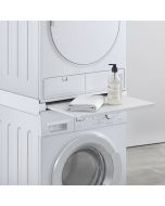 Staplingsram med utdragbart hyllplan (8 kg) för tvättmaskin/torktumlare