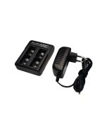 iPowerUS Fast Smart Charger för 4 x 9V