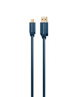 Clicktronic Casual Mini USB 2,0 kabel - 0,5 m - kabel till Mini typ-B USB