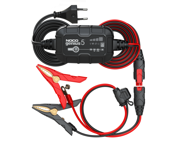 Noco Genius batteriladdare för V och 12 V 5000 mA (våt, gel, MF, MF,  CA, EFB, AGM och litiumjon)