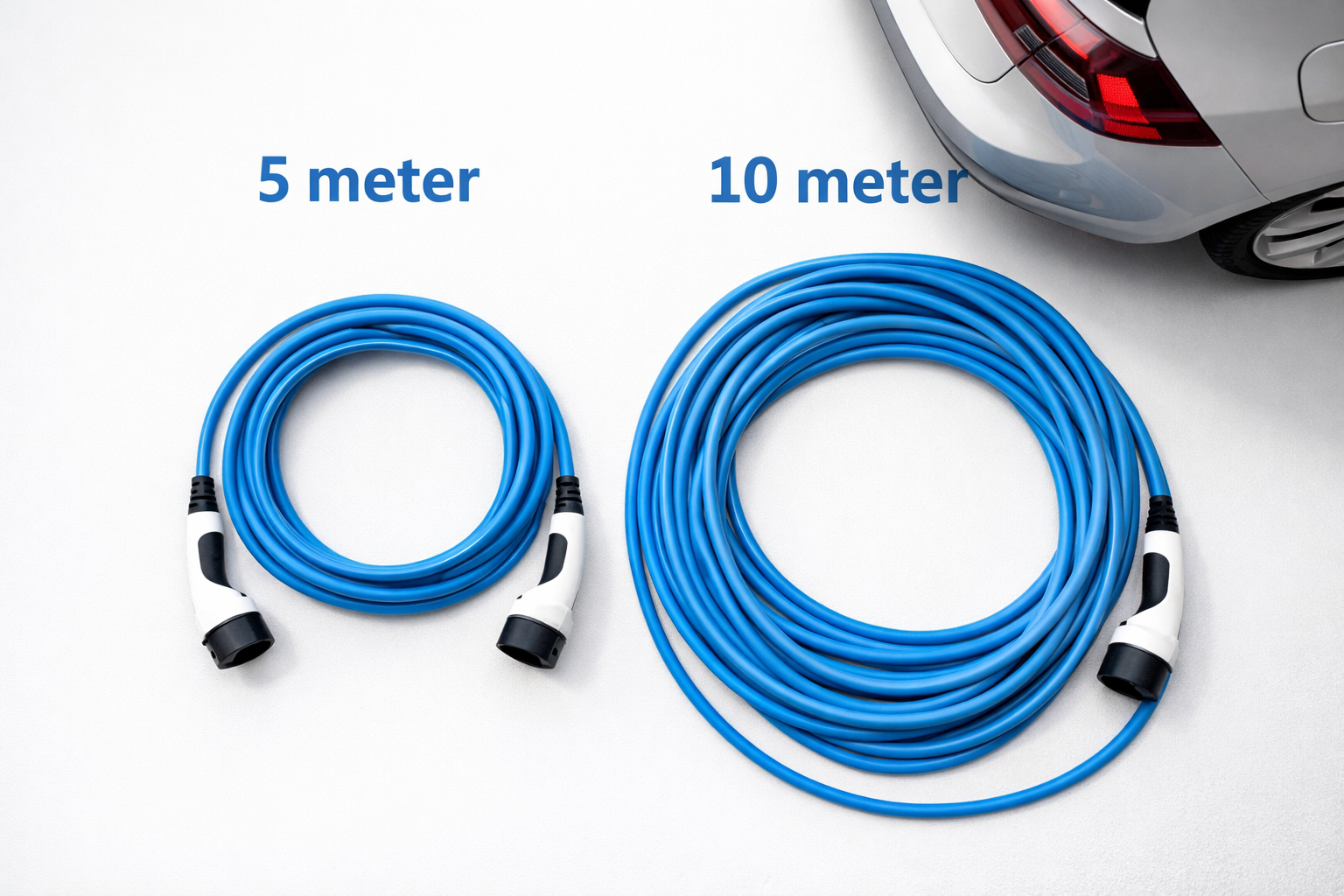 5 meter vs 10 meter laddkabel till elbil