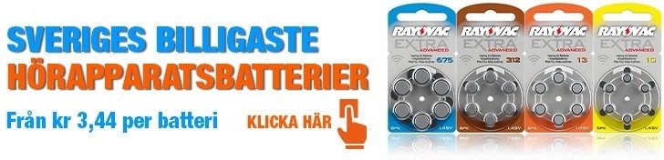 Batterier horeapparat